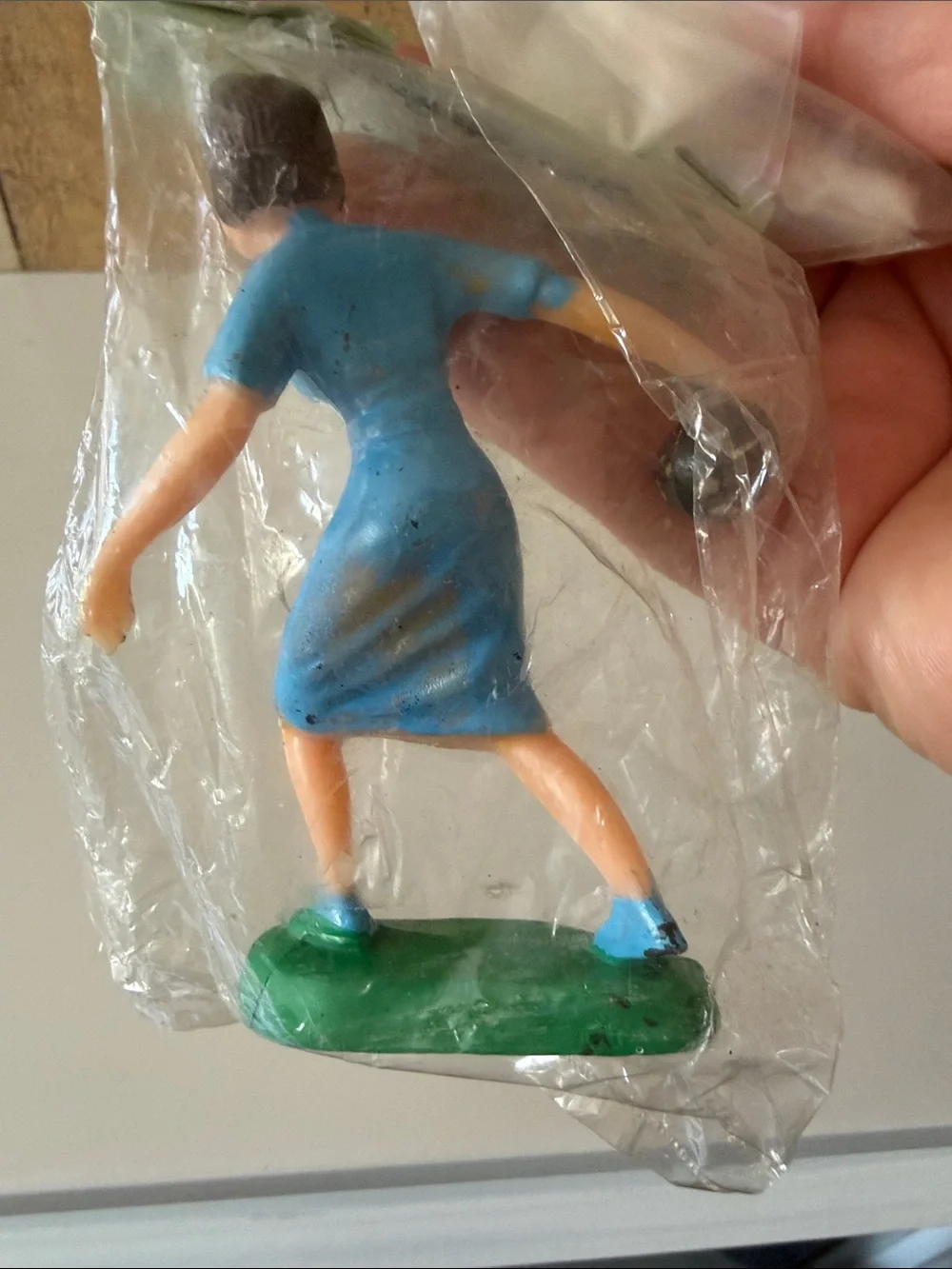 Vintage Lady Bowler Cake Topper with Bowling Pins